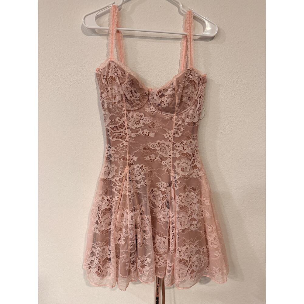 House of CB Alice Crystal Rose Lace Corset Mini Dress M - Picture 2 of 10